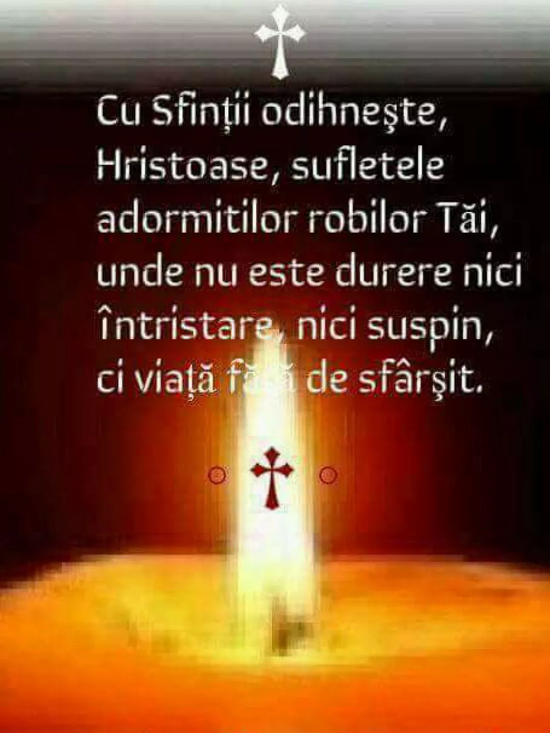 Rugaciune pentru cei adormiti