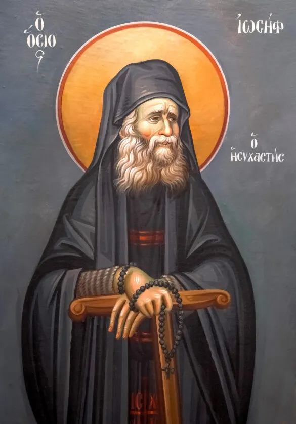Icoana Sfântului Cuvios Iosif Isihastul